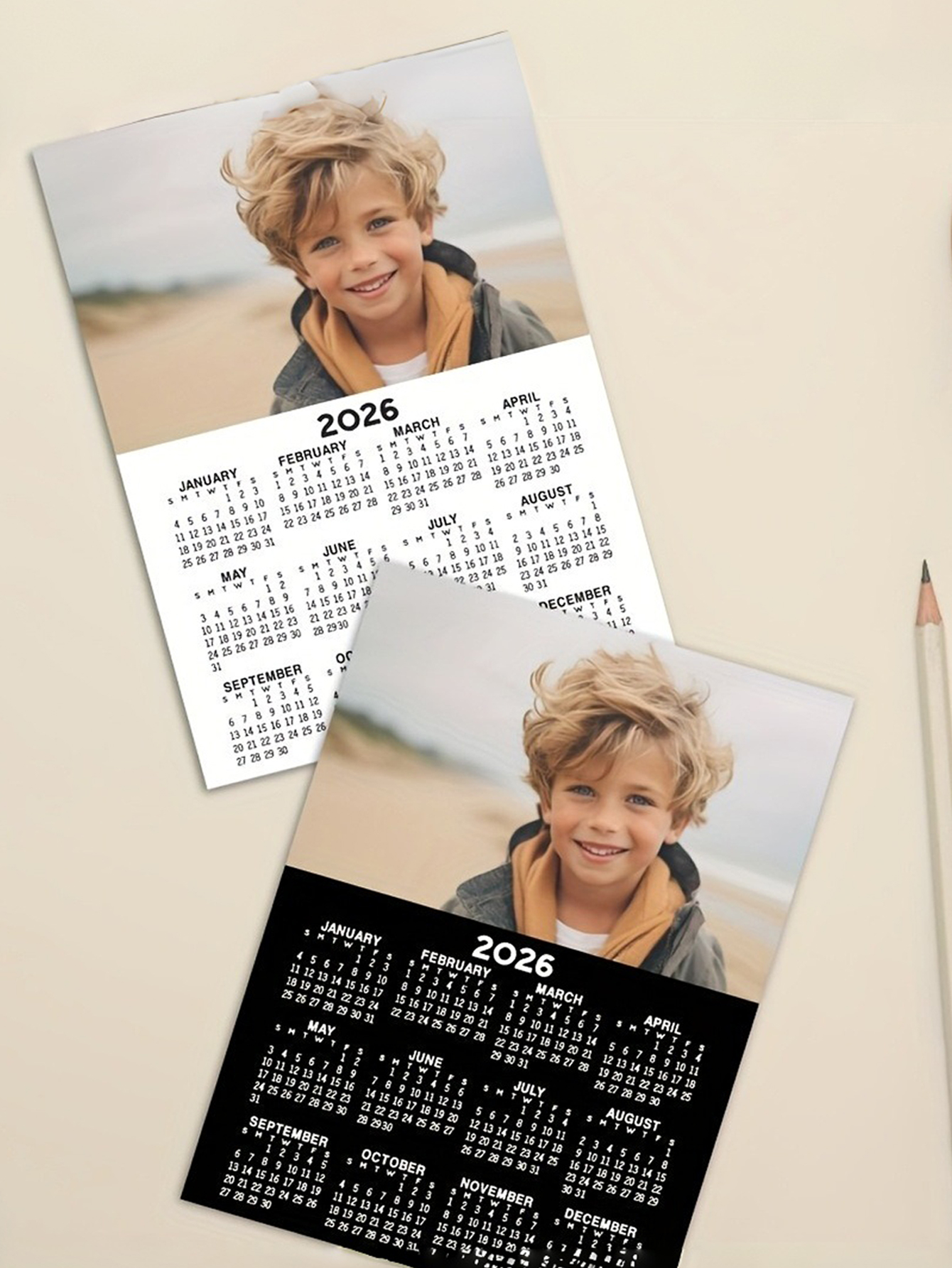 Custom Photo Magnetic Calendar 2026